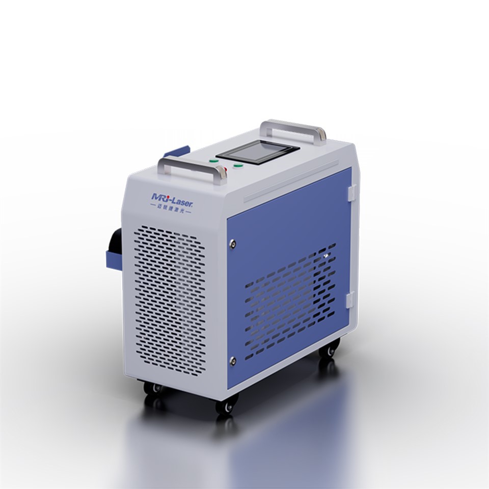 Màquina de neteja làser de font làser JPT de xassís resistent portàtil de 500 watts per a la preparació de superfícies