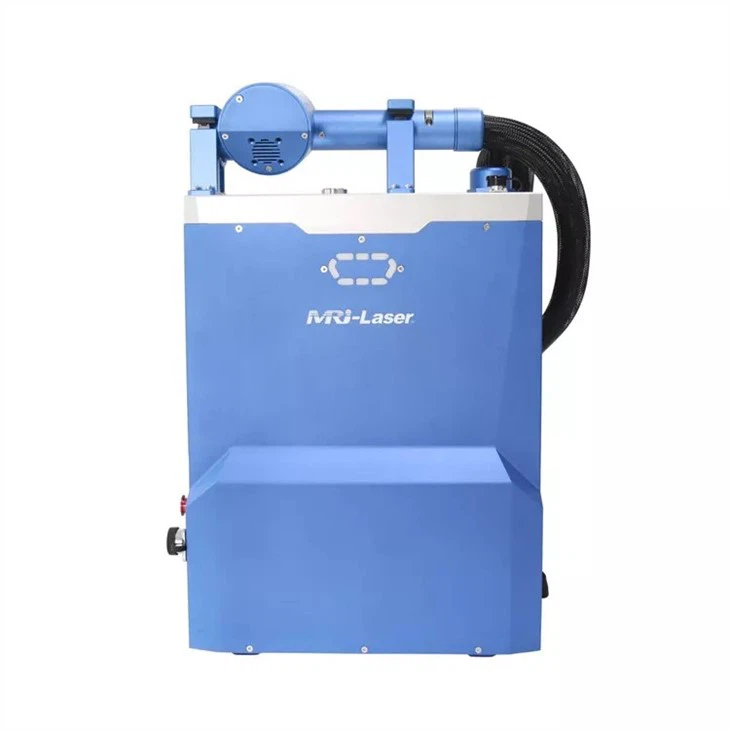 Màquina de neteja làser polsada tipus motxilla de 100 W per eliminar l'òxid.